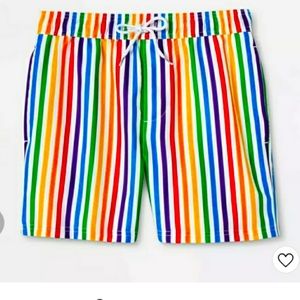 NWT Rainbow Swim Trunks